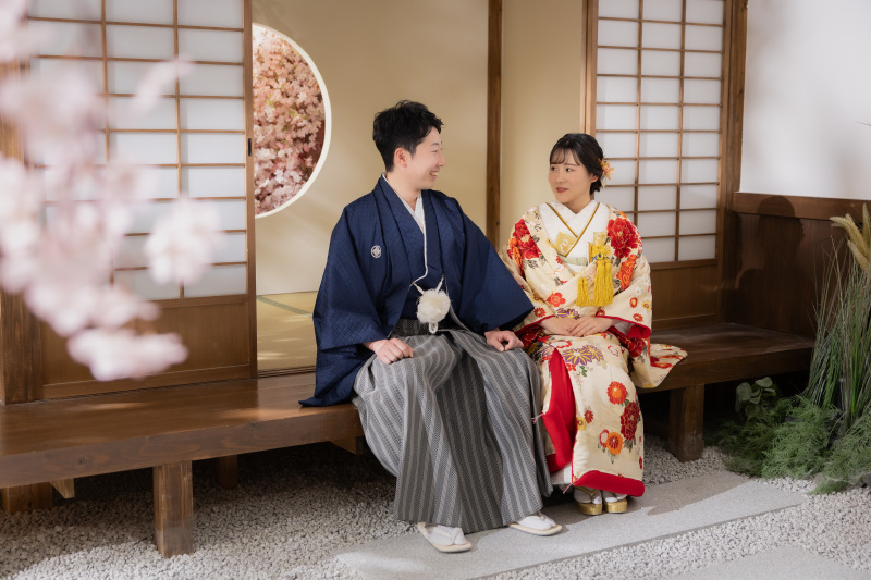 縁側で穏やかに