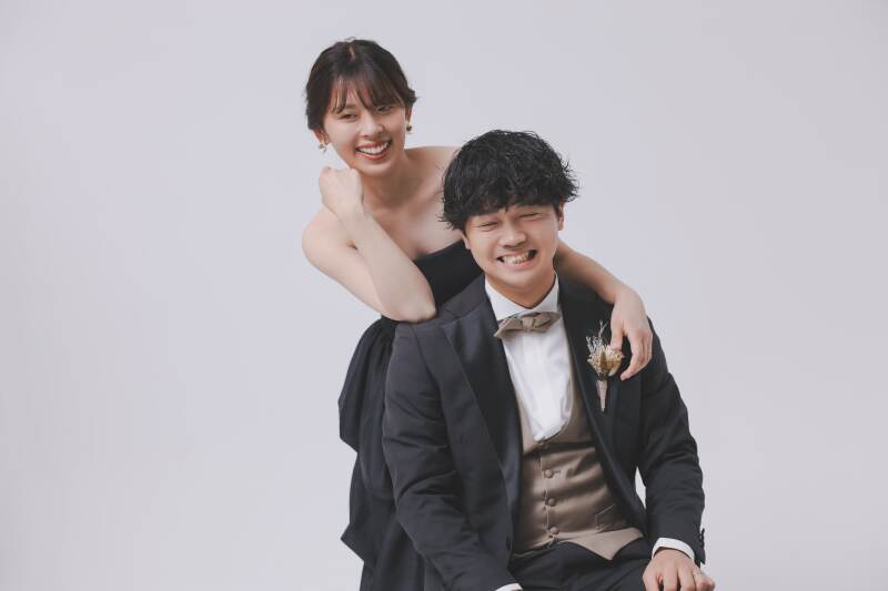 肘をのせてみたり