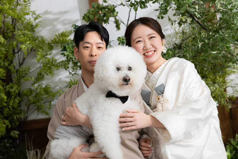 愛犬との撮影