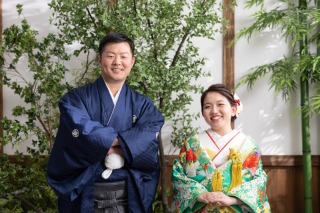 和装2着の屋内庭園撮影！