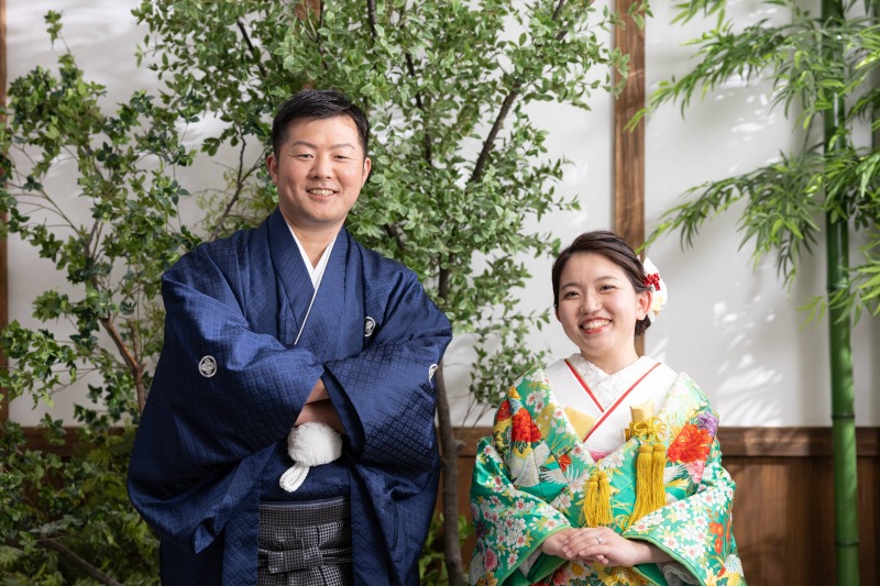 和装2着の屋内庭園撮影！