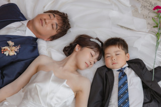 和装と洋装２着で家族撮影！