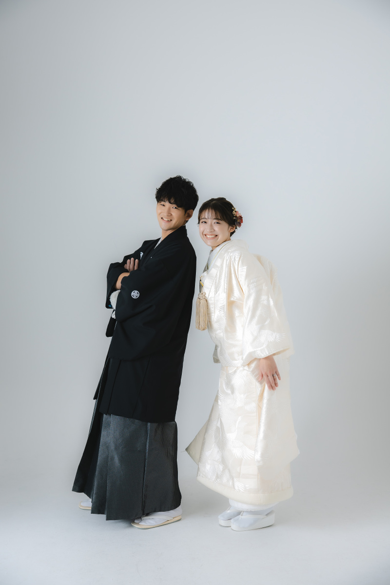 体重をお互いの方にかけて