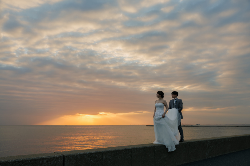 夕日のお出まし