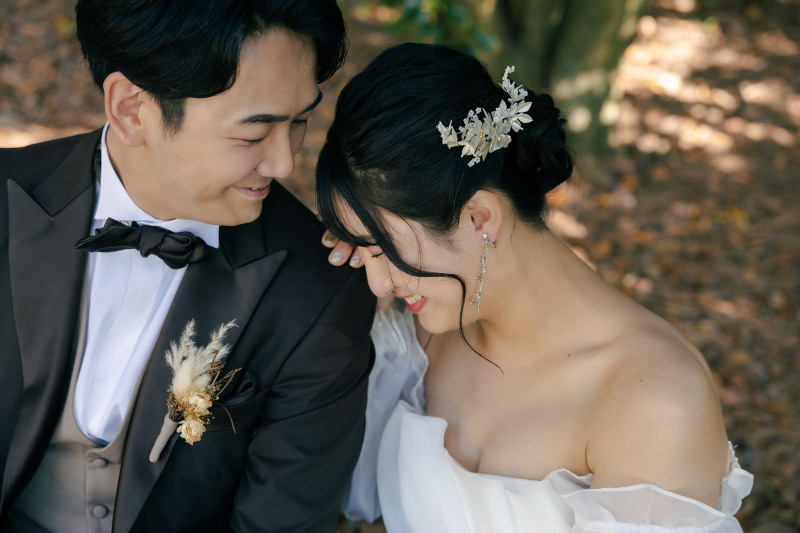 新婦さん照れてる!?