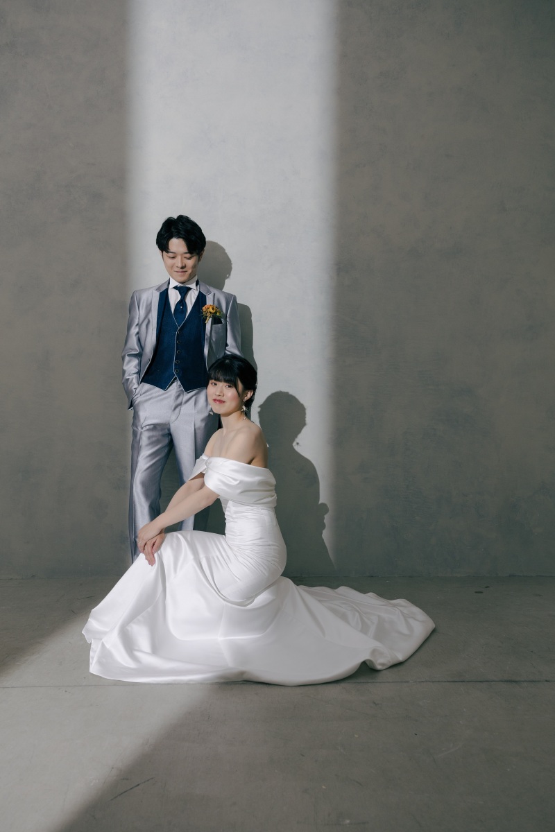 ドレスを広げて