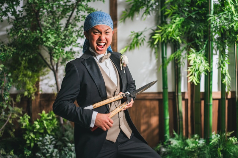 ラストは庭園スタジオで！