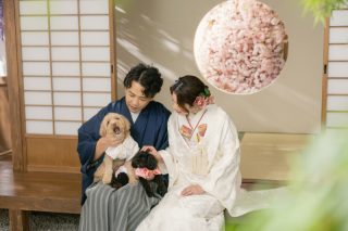 わんちゃんと！スタジオ撮影♡