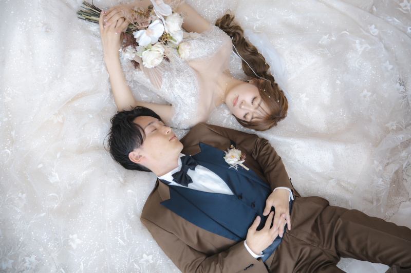 寝ながらショット！