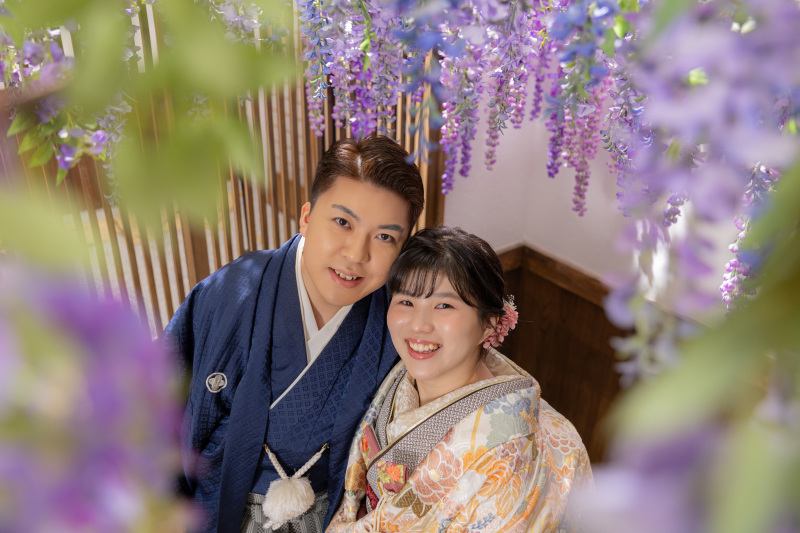 顔を寄せ合って!