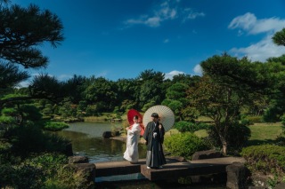 晴天！日本庭園！