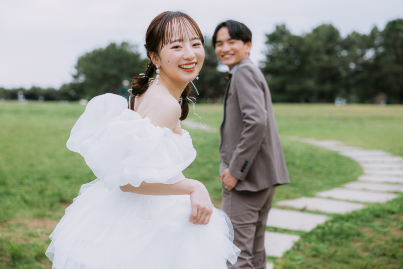 笑顔でカメラ目線！