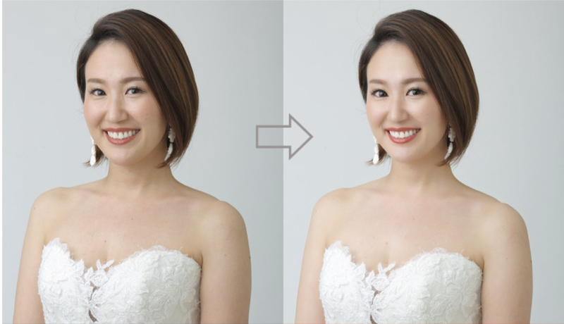 ウェディングフォト専用・最新AIを使ったレタッチ技