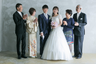 どのプランでも家族と一緒に撮影できます