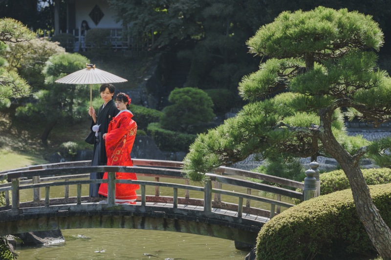 STUDIO AQUA 千葉船橋店(スタジオAQUA)_庭園で撮影できる