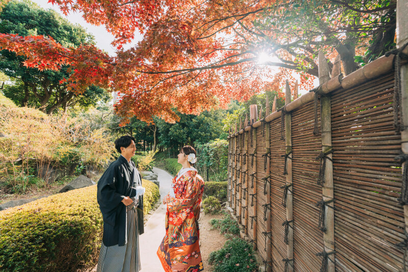 STUDIO AQUA 千葉船橋店(スタジオAQUA)_庭園で撮影できる