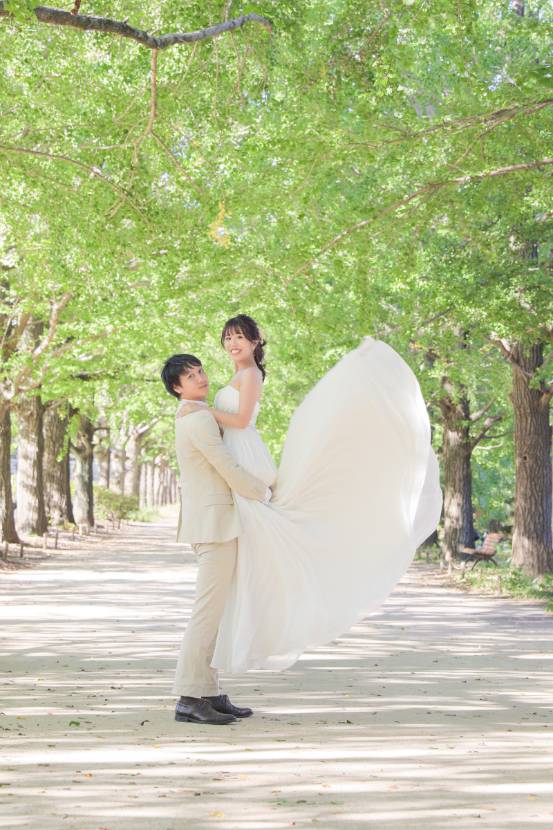 昭和記念公園で、ドレスパサっ！