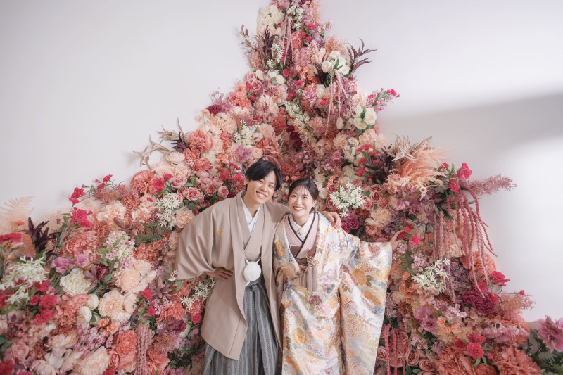 【台紙1冊+アルバム20Pのセットプラン】ドレス ✕ 和装♡自分好みにスタジオセレクト１DAYプラン