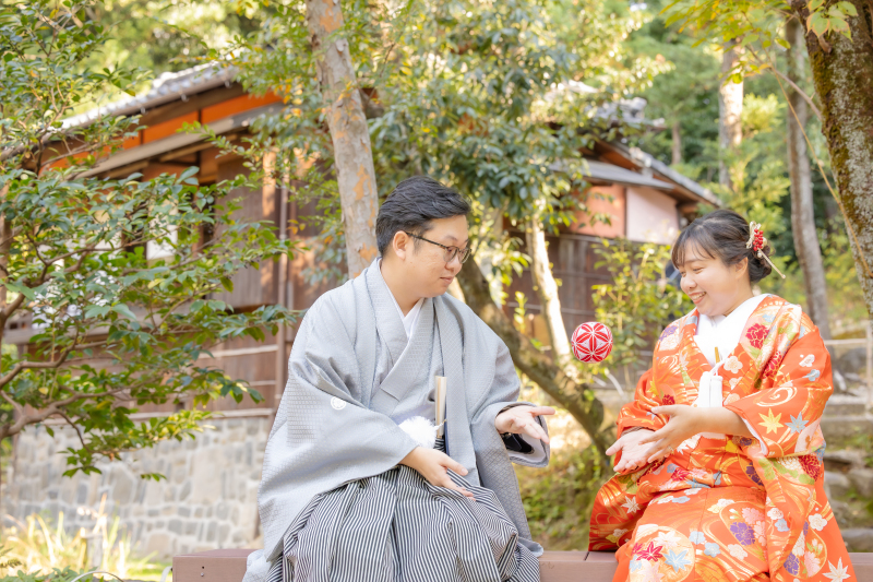 ベンチでちょっと休憩♪