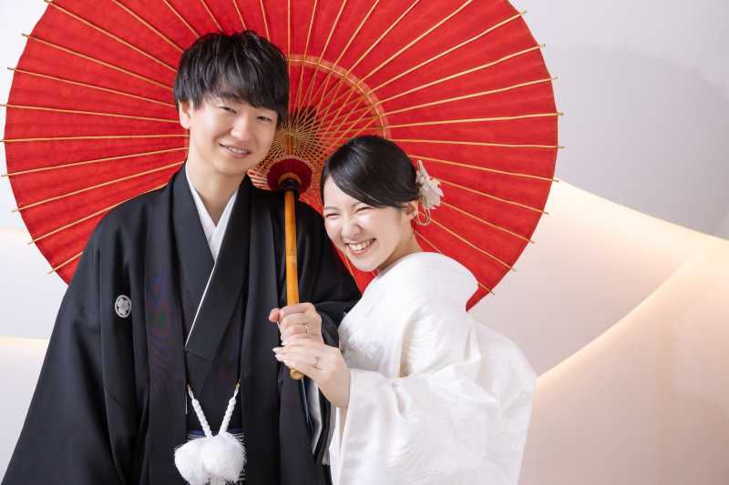 白無垢×紋付きから撮影スタート