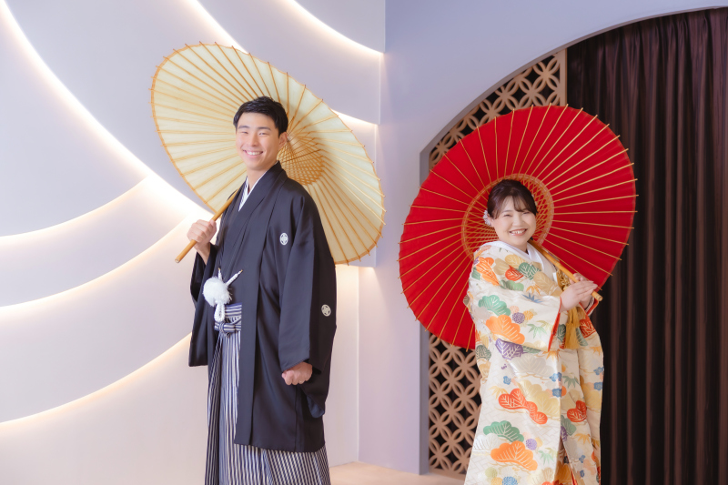 【スタジオ撮影】和装＆洋装「お二人らしい写真を」