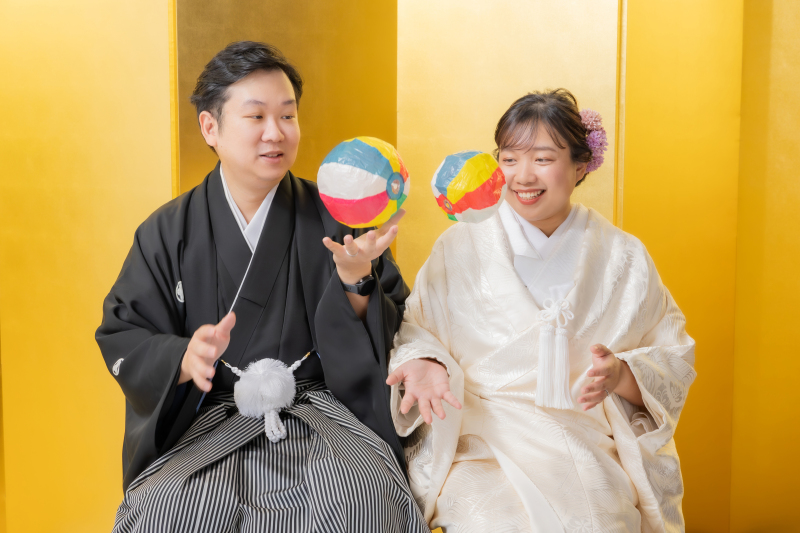 紙風船で遊んで♪