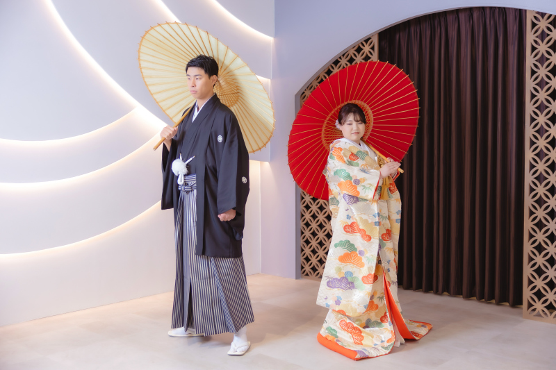 和傘と、凛とした佇まい