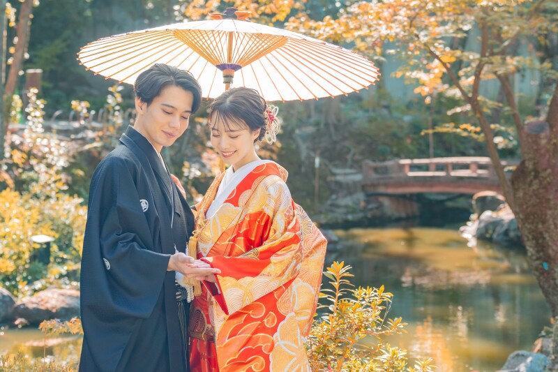 STUDIO FERICE_庭園で撮影できる