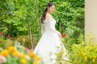 名古屋の庭園で楽しむウェディングフォト