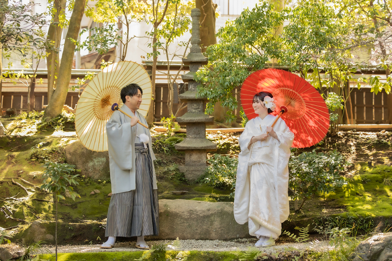 STUDIO FERICE_庭園で撮影できる