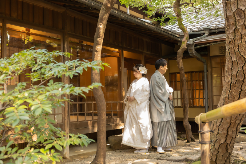 STUDIO FERICE_庭園で撮影できる