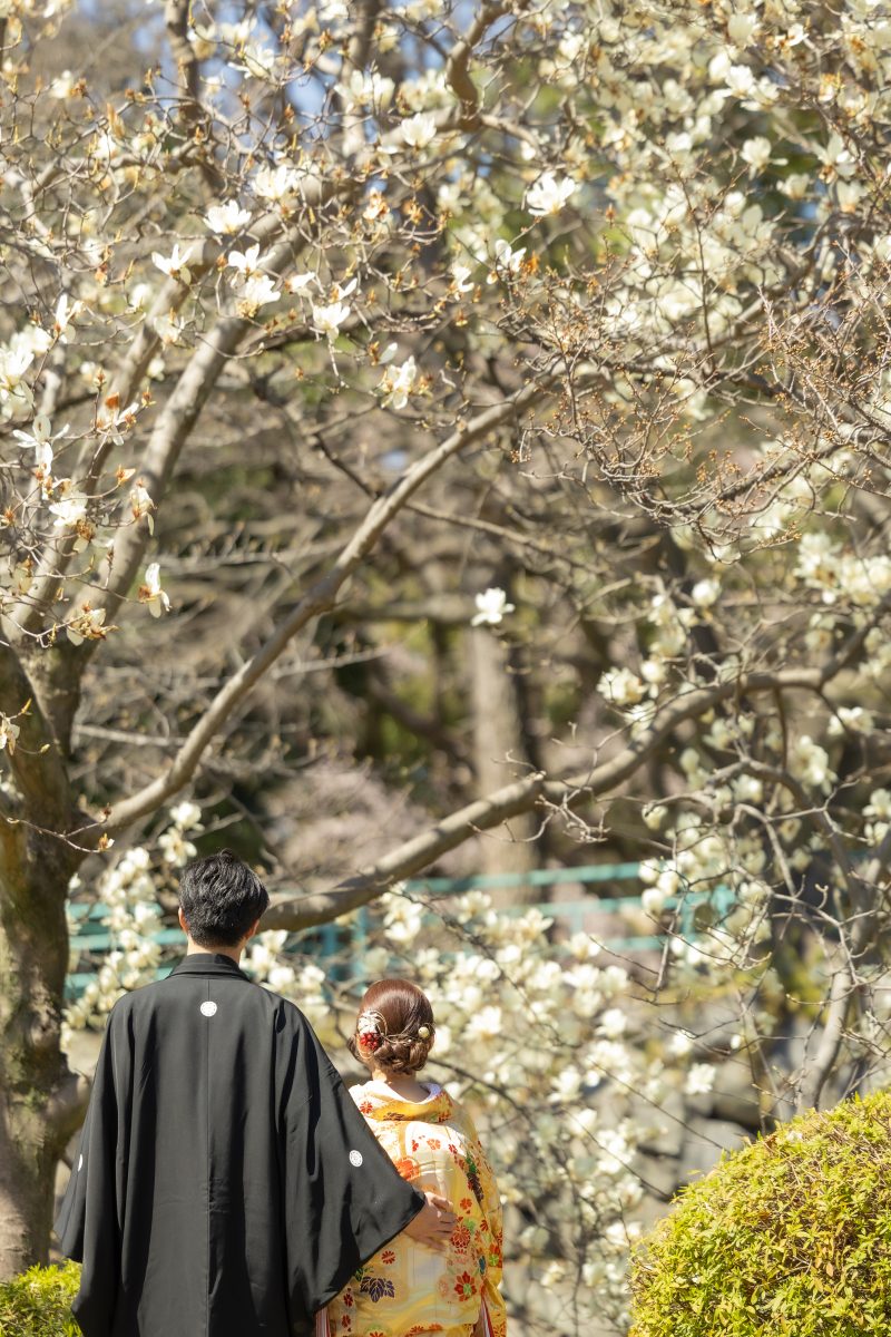 <4月末まで限定> ★桜ロケ★名古屋城♦和装1着【ロケーション撮影】たっぷり100カット|¥187,000 ⇒ ¥154,000