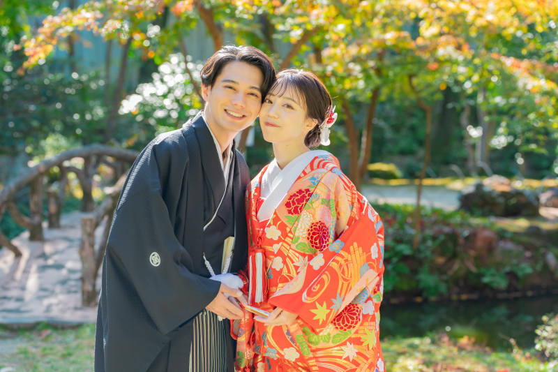 12月末まで< ★紅葉★揚輝荘 >和装1着【ロケーション撮影】たっぷり100カット♪|¥187,000 ⇒ ¥154,000