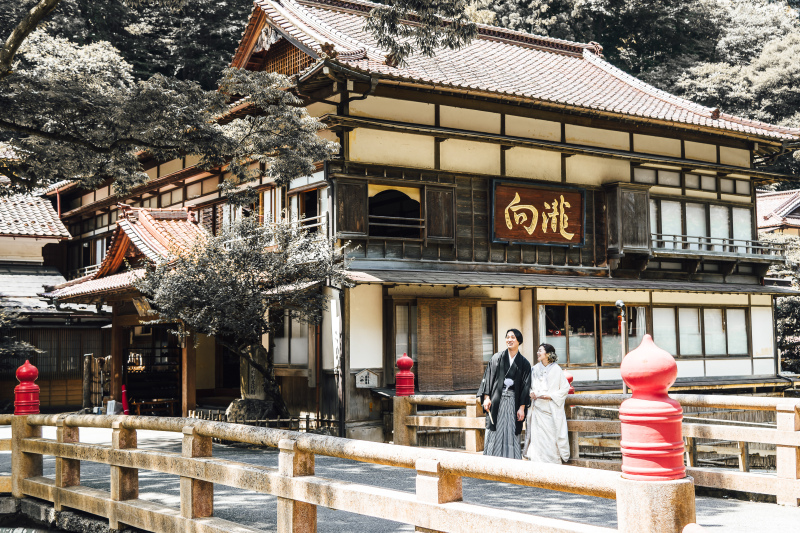 老舗旅館『向瀧』と『鶴ヶ城』のフォトプラン