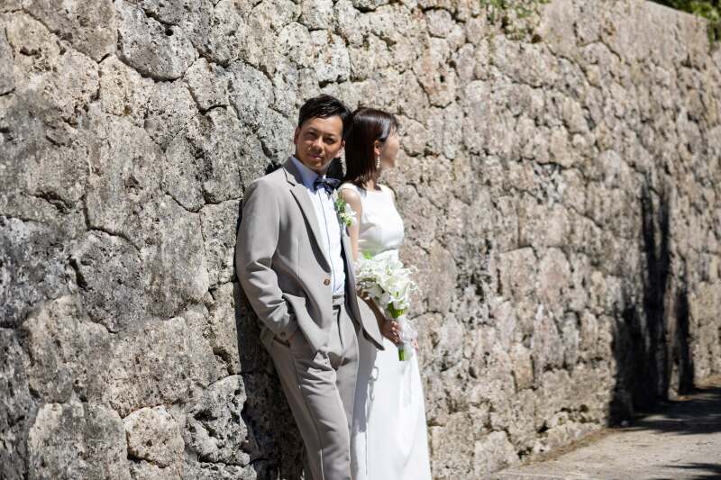 石積みの壁に残る、沖縄らしさ