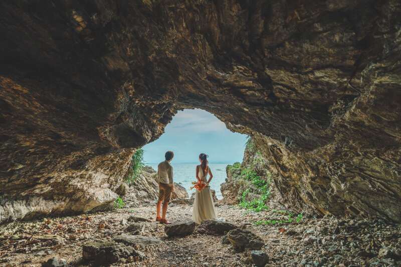 自然が作りだした光のチャペル