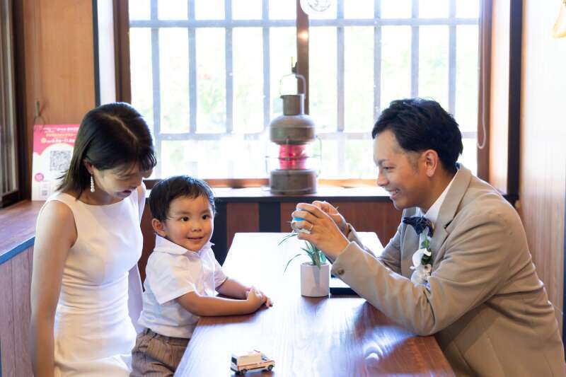 撮影後は、カフェでひとやすみ