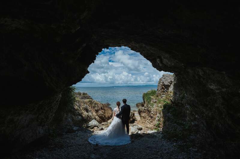 自然が生み出した光の洞窟