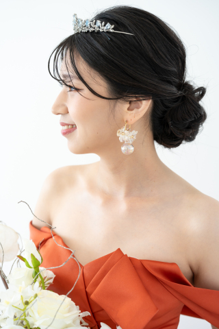 新婦様ヘアチェンジ