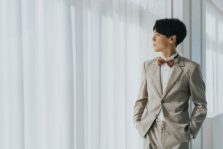 新郎様ヘアセット