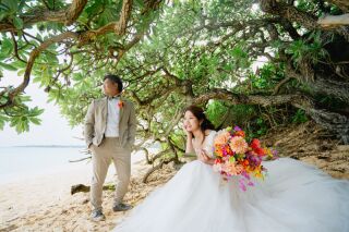 ビーチの自然をいかした1枚です