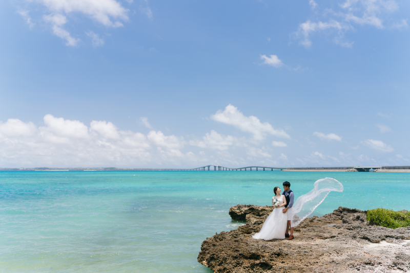 【宮古島】\宮古ブルー&グリーン★/2ロケーション楽しめる!選び放題のドレス&ヘアメイクもすべて込♪