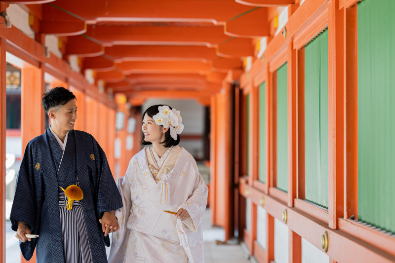 本殿横の素敵なスポットにて