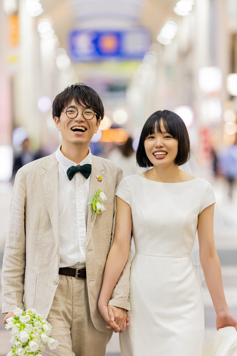 アーケードの中で！