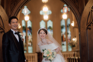 【フォト会食】チャペル＋会食（新婦衣装2着・会食（6名分）・全データ）お披露目と感謝の気持ちを伝える、新しいお祝いスタイル