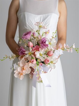 ｸﾗｯﾁﾌﾞｰｹ(ﾋﾟﾝｸ/ﾎﾜｲﾄ) 