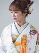 重ね衿 苔色 ｺｹ