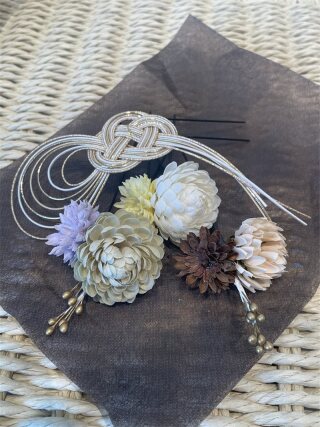 和装ﾍｯﾄﾞﾊﾟｰﾂ/小花・水引き 