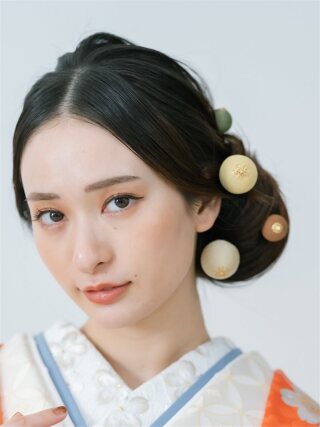 和装ﾍｯﾄﾞﾊﾟｰﾂ 珠の色 