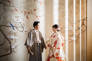 和装＆洋装　スタジオでの前撮り